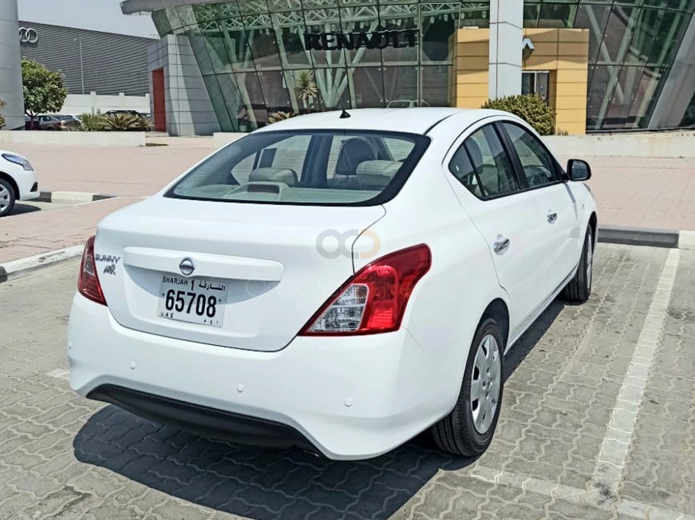 White Nissan Sunny 2022 for rent in Dubai 5